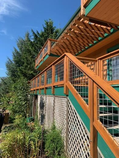 Cedar trim for fence or railings