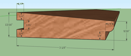 3D model of custom trim